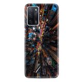 Kılıfland Oppo A55 ile Uyumlu Resimli Desenli Baskılı Silikon Kılıf, City 1341, Çok Renkli
