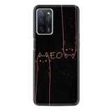 Kılıfland Oppo A55 ile Uyumlu Silikon Kılıf, Desen Özel Seri Meow, Siyah