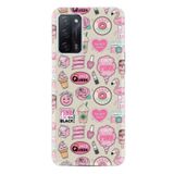 Kılıfland Oppo A55 ile Uyumlu Silikon Kılıf, Desenli Baskılı, Donut Flamingo, Pembe
