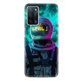 kilifland Oppo A55 Uyumlu ile Uyumlu Kılıf Resimli Desenli Silikon Platinium Series Space 1854