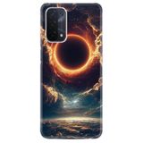 Kılıfland Oppo A74 ile Uyumlu Kılıf, Hayat Serisi, Güneş Tutulması Desenli, Silikon