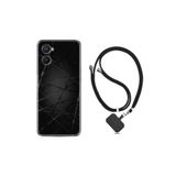 kilifland Oppo A96 ile Uyumlu Kılıf Ipli Boyun Askılı Desenli Silikon Dikenli Tel 1779