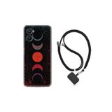 kilifland Oppo A96 ile Uyumlu Kılıf Ipli Boyun Askılı Desenli Silikon Epiclys 1645