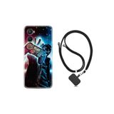 kilifland Oppo A96 ile Uyumlu Kılıf Ipli Boyun Askılı Desenli Silikon Play Me 1757