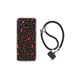 kilifland Oppo A96 ile Uyumlu Kılıf Ipli Boyun Askılı Desenli Silikon uyumlu And Shoes 1413