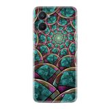 kilifland Oppo A96 ile Uyumlu Kılıf Resimli Desenli Silikon Platinium Series Circles 1828
