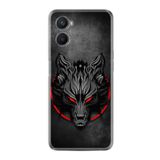 kilifland Oppo A96 ile Uyumlu Kılıf Resimli Desenli Silikon Platinium Series Dark Wolf 1813