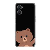 kilifland Oppo A96 ile Uyumlu Kılıf Resimli Desenli Silikon Platinium Series Hello Bear 1905
