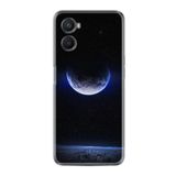 kilifland Oppo A96 ile Uyumlu Kılıf Resimli Desenli Silikon Platinium Series Midnight Moon 1802