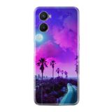 kilifland Oppo A96 ile Uyumlu Kılıf Resimli Desenli Silikon Platinium Series Purple Way 1843