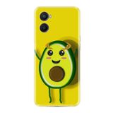 kilifland Oppo A96 ile Uyumlu Kılıf Resimli Desenli Silikon Platinium Series Sevimli Avokado 1880