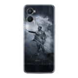Kılıfland Oppo A96 ile Uyumlu Silikon Kılıf, Desen Özel Seri, Atatürk, Gri