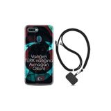 kilifland Oppo Ax7 ile Uyumlu Kılıf Desenli Silikon Boyun Askılı Armağan 1425