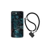 kilifland Oppo Ax7 ile Uyumlu Kılıf Desenli Silikon Boyun Askılı Colorful Abstract 1384
