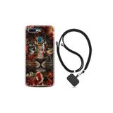 kilifland Oppo Ax7 ile Uyumlu Kılıf Desenli Silikon Boyun Askılı Flowers Baby Tiger 1336