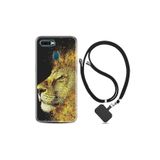 kilifland Oppo Ax7 ile Uyumlu Kılıf Desenli Silikon Boyun Askılı Leon 1323