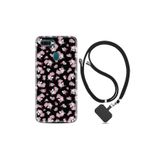 kilifland Oppo Ax7 ile Uyumlu Kılıf Desenli Silikon Boyun Askılı Unicorn Flowers 1406