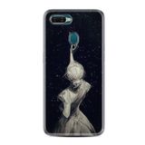 kilifland Oppo Ax7 ile Uyumlu Kılıf Desenli Silikon Güzel ile Uyumlu Kılıf Star Woman 1332