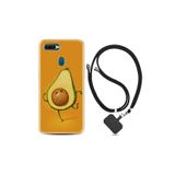 kilifland Oppo Ax7 ile Uyumlu Kılıf Resimli Desenli Silikon Boyun Askılı Dance Avokado 1878