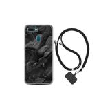 kilifland Oppo Ax7 ile Uyumlu Kılıf Resimli Desenli Silikon Boyun Askılı Dark Eagle 1909