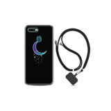 kilifland Oppo Ax7 ile Uyumlu Kılıf Resimli Desenli Silikon Boyun Askılı Moon Star 1851