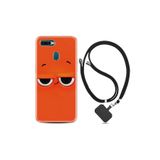 kilifland Oppo Ax7 ile Uyumlu Kılıf Resimli Desenli Silikon Boyun Askılı Orange 1830