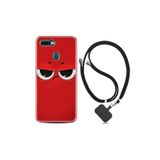 kilifland Oppo Ax7 ile Uyumlu Kılıf Resimli Desenli Silikon Boyun Askılı Red 1829