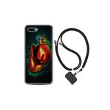 kilifland Oppo Ax7 ile Uyumlu Kılıf Silikon Desen Boyun Askılı Boks Eldiveni 1763