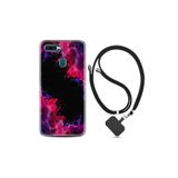 kilifland Oppo Ax7 ile Uyumlu Kılıf Silikon Desen Boyun Askılı Boyalar 1663