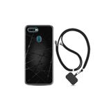 kilifland Oppo Ax7 ile Uyumlu Kılıf Silikon Desen Boyun Askılı Dikenli Tel 1779