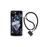 kilifland Oppo Ax7 ile Uyumlu Kılıf Silikon Desen Boyun Askılı Dog Eyes 1761