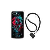 kilifland Oppo Ax7 ile Uyumlu Kılıf Silikon Desen Boyun Askılı Down 1719