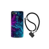kilifland Oppo Ax7 ile Uyumlu Kılıf Silikon Desen Boyun Askılı Explosive 1734