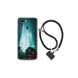 kilifland Oppo Ax7 ile Uyumlu Kılıf Silikon Desen Boyun Askılı Night Cars 1619