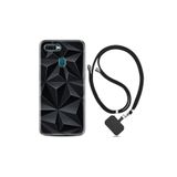 kilifland Oppo Ax7 ile Uyumlu Kılıf Silikon Desen Boyun Askılı Prizmalar 1782
