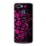 kilifland Oppo Ax7 ile Uyumlu Kılıf Silikon Desen Güzel Seri Purple Knife 1692