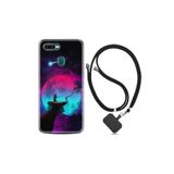 kilifland Oppo Ax7 Uyumlu ile Uyumlu Kılıf Resimli Desenli Silikon Boyun Askılı Lost Warrior 1840