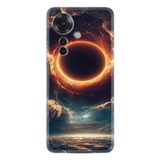 Kılıfland Oppo Reno 11F ile Uyumlu Kılıf, Hayat Serisi, Güneş Tutulması Desenli, Silikon, Siyah