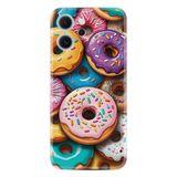 Kılıfland Oppo Reno 13 Pro ile Uyumlu Kılıf, Boutique Baskılı, Donut Desenli, Renkli