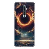 Kılıfland Oppo Reno 2Z Kılıf, Hayat Serisi Desenli, Güneş Tutulması, Silikon, Arka Kapak, Siyah