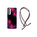 kilifland Oppo Reno 4 Pro ile Uyumlu Kılıf Rasta Ipli Boyun Askılı Desenli Silikon Boyalar 1663