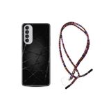 kilifland Oppo Reno 4 Pro ile Uyumlu Kılıf Rasta Ipli Boyun Askılı Desenli Silikon Dikenli Tel 1779