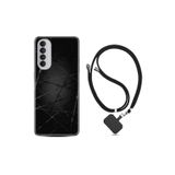 kilifland Oppo Reno 4 Pro ile Uyumlu Kılıf Silikon Desen Boyun Askılı Dikenli Tel 1779