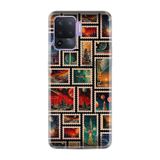 Kılıfland Oppo Reno 5 Lite ile Uyumlu Kılıf, Hayat Serisi Desenli Posta Pulları, Silikon, Çok Renkli