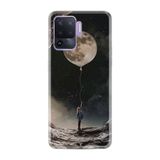 Kılıfland Oppo Reno 5 Lite ile Uyumlu Silikon Kılıf, Baskılı Desenlim, Ay Balonu Temalı, Renkli