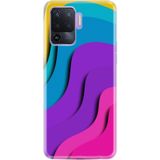 Kılıfland Oppo Reno 5 Lite ile Uyumlu Silikon Kılıf, Desen Özel Seri, Renk Cümbüşü