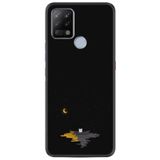 Kılıfland Pova Silikon Telefon Kılıfı, Ay ve Kedi Desen, Siyah