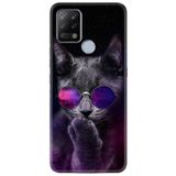 Kılıfland Pova Silikon Telefon Kılıfı, Desen Özel Seri, Carisma Cat, Siyah