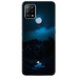 Kılıfland Pova Silikon Telefon Kılıfı, Desen Özel Seri, Gece Teması, Mavi-Siyah