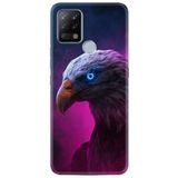 Kılıfland Pova Silikon Telefon Kılıfı, Desen Özel Seri, Kartal, Mor-Mavi Gradient